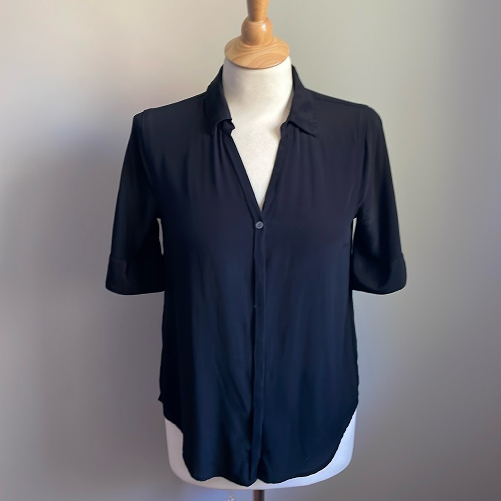 J Crew Silk Button Down Blouse